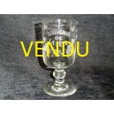 Verre à pied ancien "souvenir de la fête"