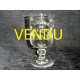 Verre à pied ancien "souvenir de la fête"
