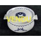 Vegetable dish small Paris porcelain décor Ming Blue