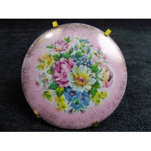 Médaillon ou plaque ronde en porcelaine de Limoges